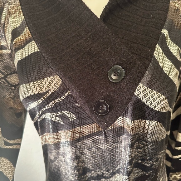 Frank Lymen Design Women’s 3/4 Sleeve Blouse Sz 10 - Picture 2 of 6